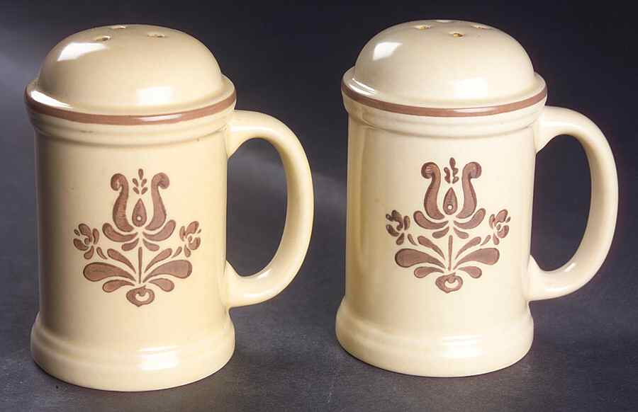 Village (Made in USA) Stove Top Salt & Pepper Set by Pfaltzgraff-1