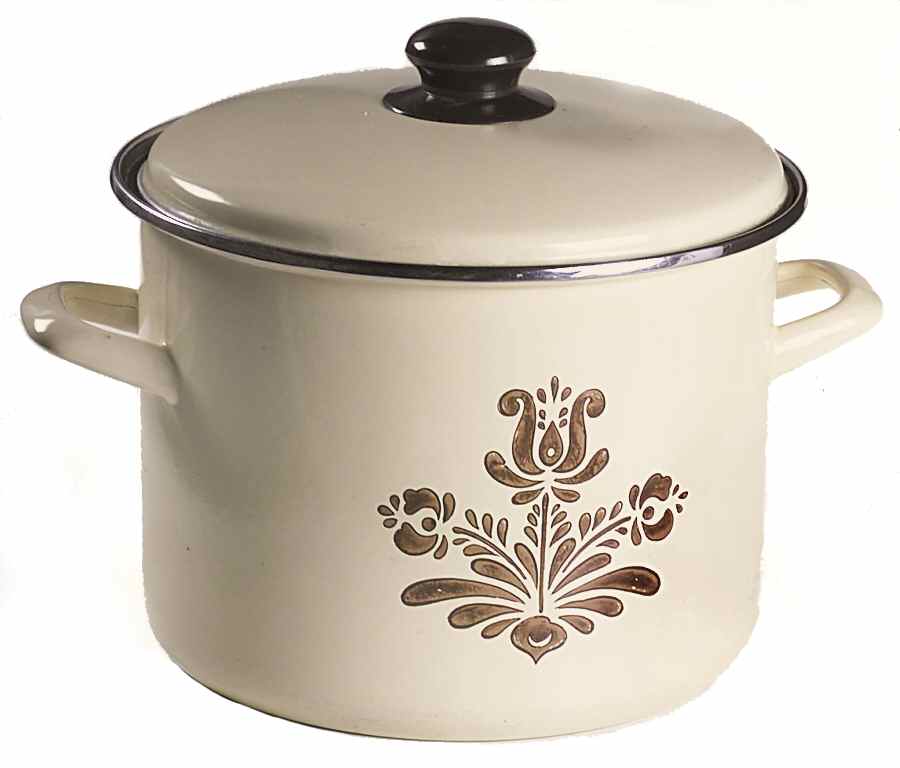 Village (Made in USA) 8 Quart Metal Stockpot & Metal Lid by Pfaltzgraff-1