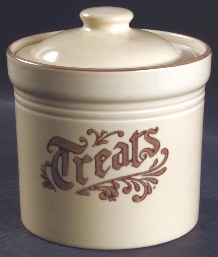 Village (Made in USA) Treat Jar & Lid by Pfaltzgraff-1