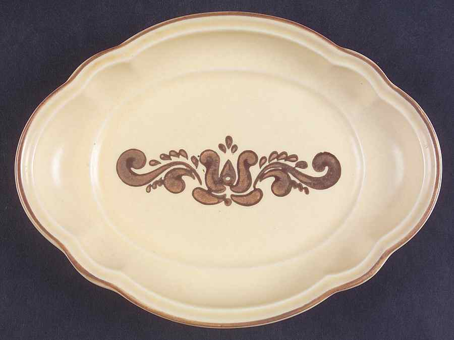Village (Made in USA) Small Oval Tray by Pfaltzgraff-1