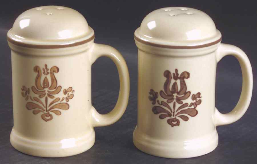 Village (Made in USA) Stove Top Salt & Pepper Set by Pfaltzgraff-1