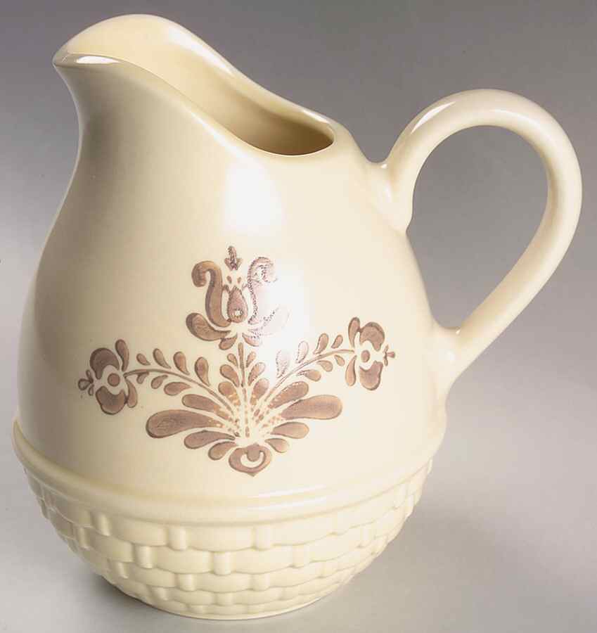 Village (Made in USA) Basket Jug by Pfaltzgraff-1