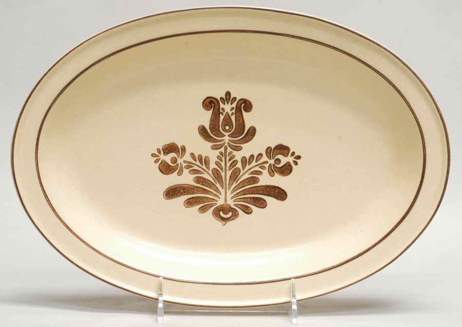 Village (Made in USA) 12" Oval Serving Platter by Pfaltzgraff-1