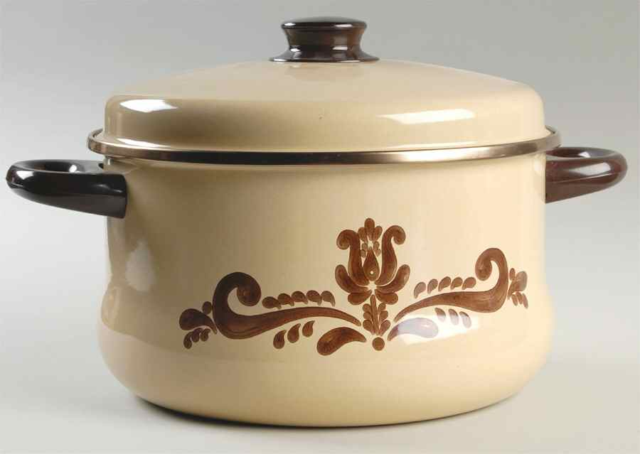 Village (Made in USA) 7 Quart Metal Stockpot & Lid by Pfaltzgraff-1