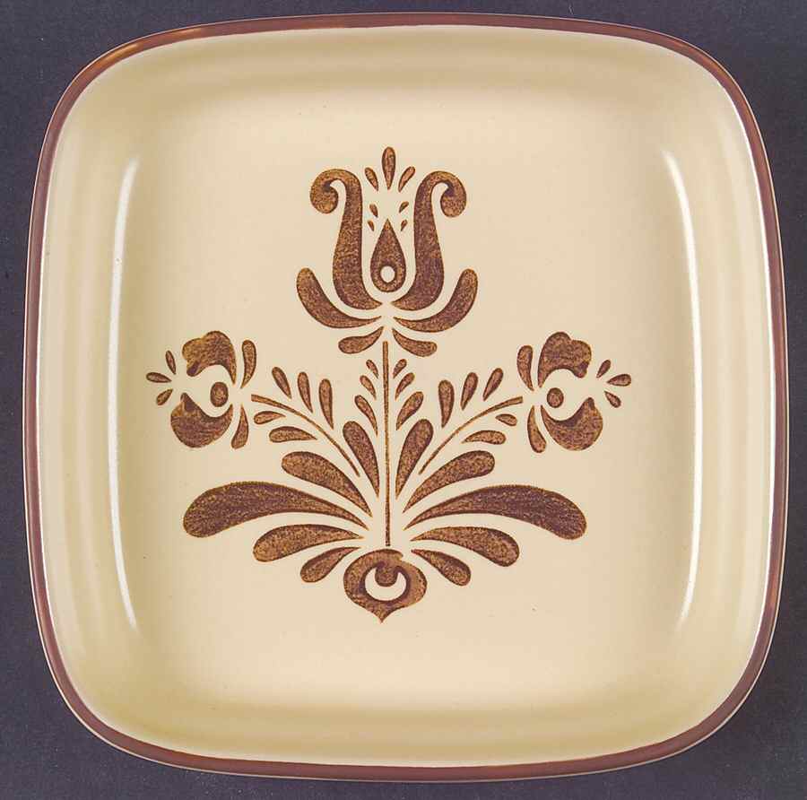Village (Made in USA) Individual Square Sandwich Server by Pfaltzgraff-1