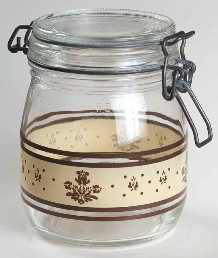 Village (Made in USA) 5" Storage Jar & Lid by Pfaltzgraff-1