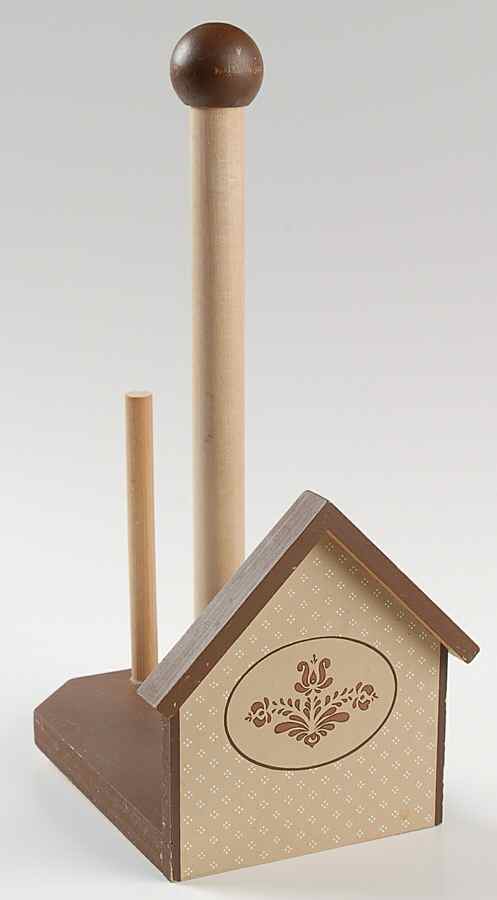 Village (Made in USA) Vertical Wood Paper Towel Holder by Pfaltzgraff-1