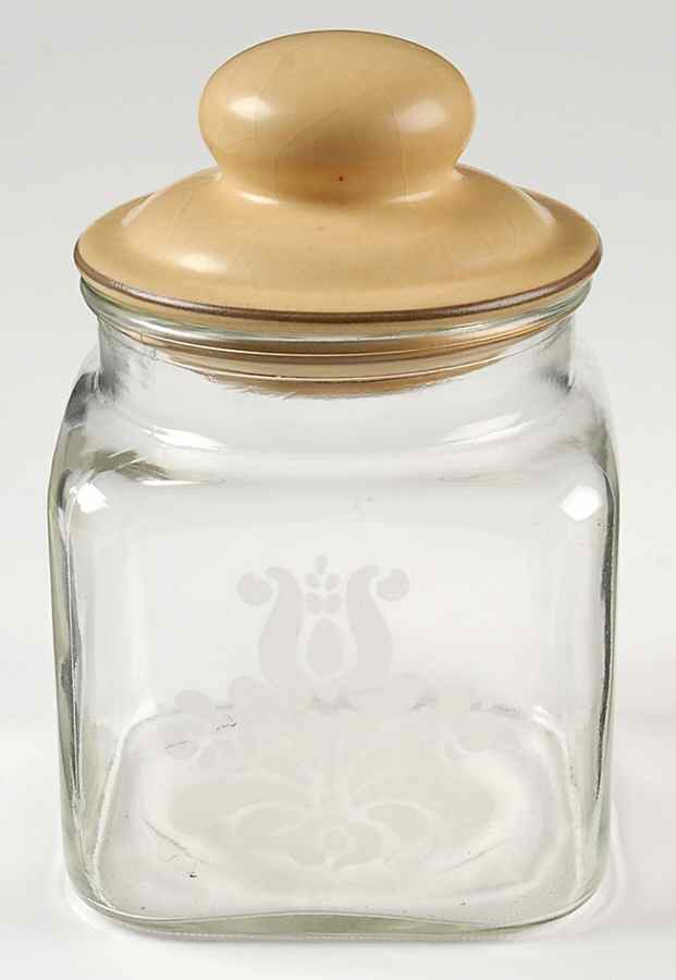 Village (Made in USA) Small Glassware Canister by Pfaltzgraff-1