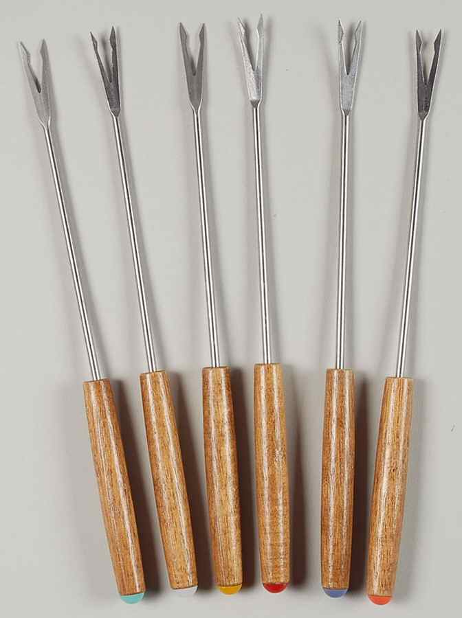 Village (Made in USA) Fondue Fork - Set of 6 Motifs by Pfaltzgraff-1