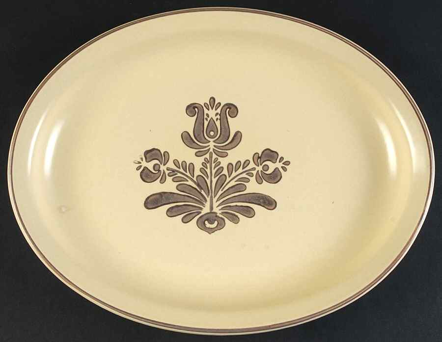 Village (Made in USA) 13" Oval Serving Platter by Pfaltzgraff-1