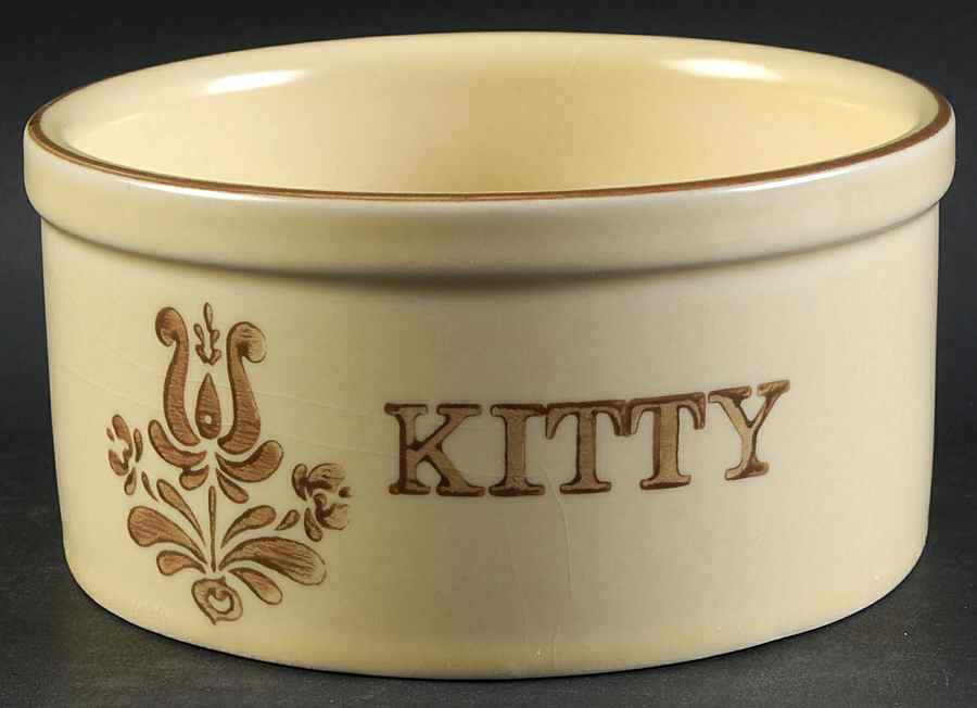 Village (Made in USA) Kitty Pet Bowl by Pfaltzgraff-1