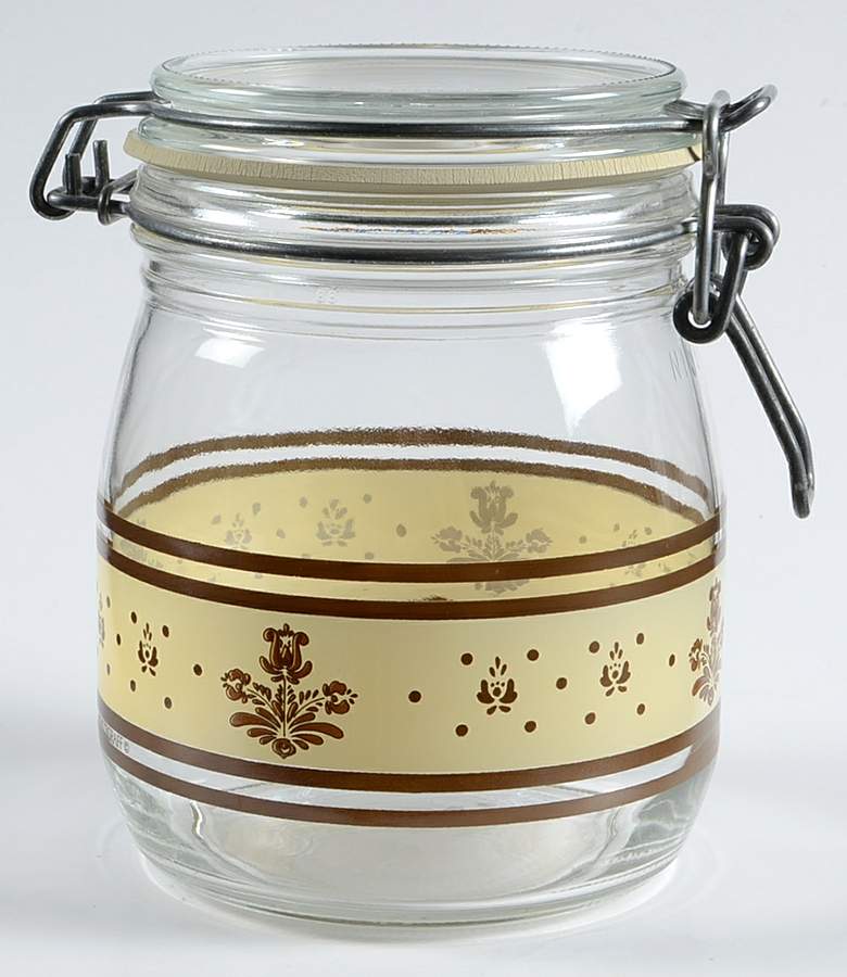 Village (Made in USA) 4" Storage Jar & Lid by Pfaltzgraff-1