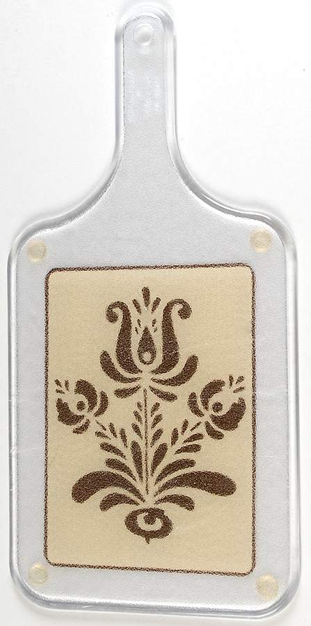 Village (Made in USA) Acrylic 1 Handle Rectangular Cutting Board by Pfaltzgraff-1