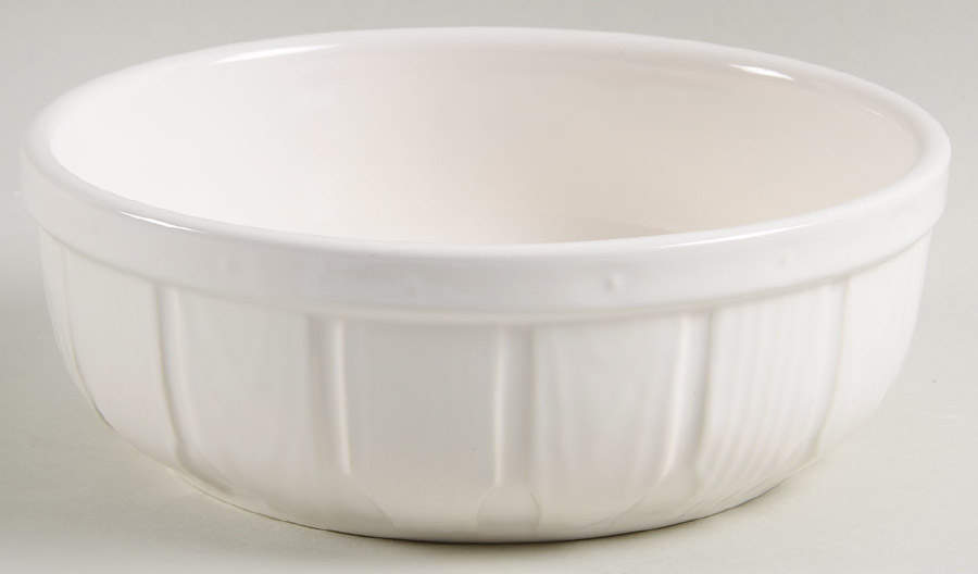 White 7" Round Vegetable Bowl by Pfaltzgraff-1
