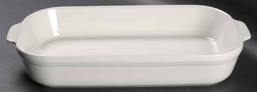 White 13"  Rectangular Baker by Pfaltzgraff-1