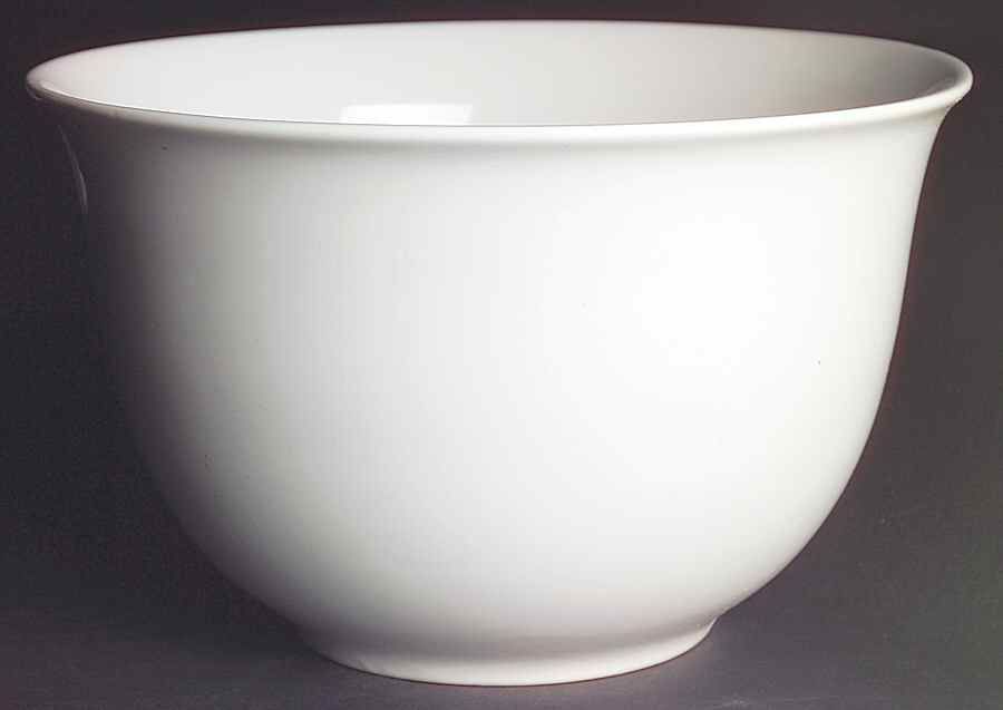 White Round Great Bowl by Pfaltzgraff-1