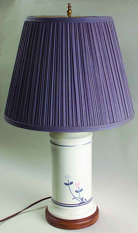 Windsong 21" Electric Lamp & Shade by Pfaltzgraff-1