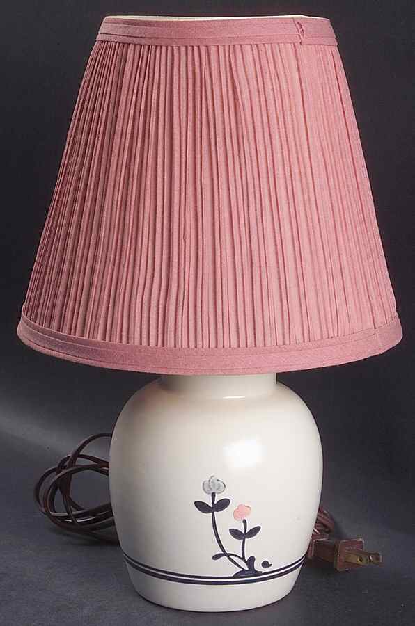 Windsong Electric Lamp & Shade by Pfaltzgraff-1