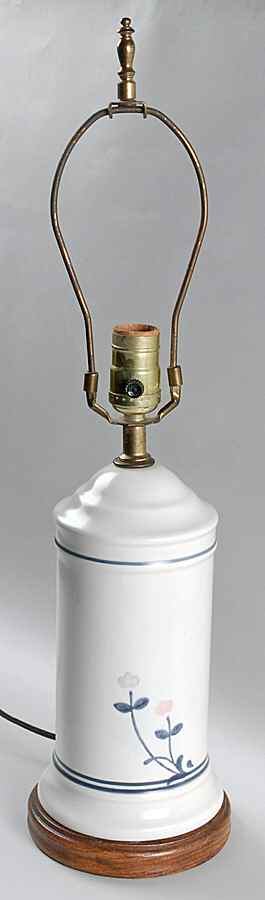 Windsong 21" Electric Lamp No Shade by Pfaltzgraff-1