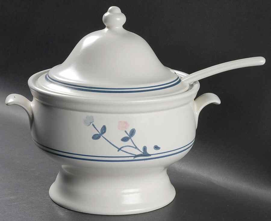 Windsong Tureen & Lid w/Ladle by Pfaltzgraff-1