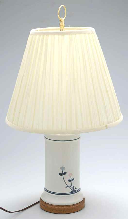 Windsong 21" Electric Lamp & Shade by Pfaltzgraff-1