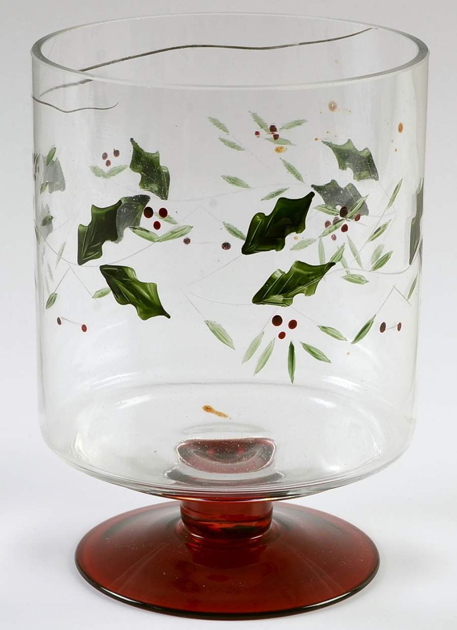 Winterberry 6'' Glassware Hurricane by Pfaltzgraff-1