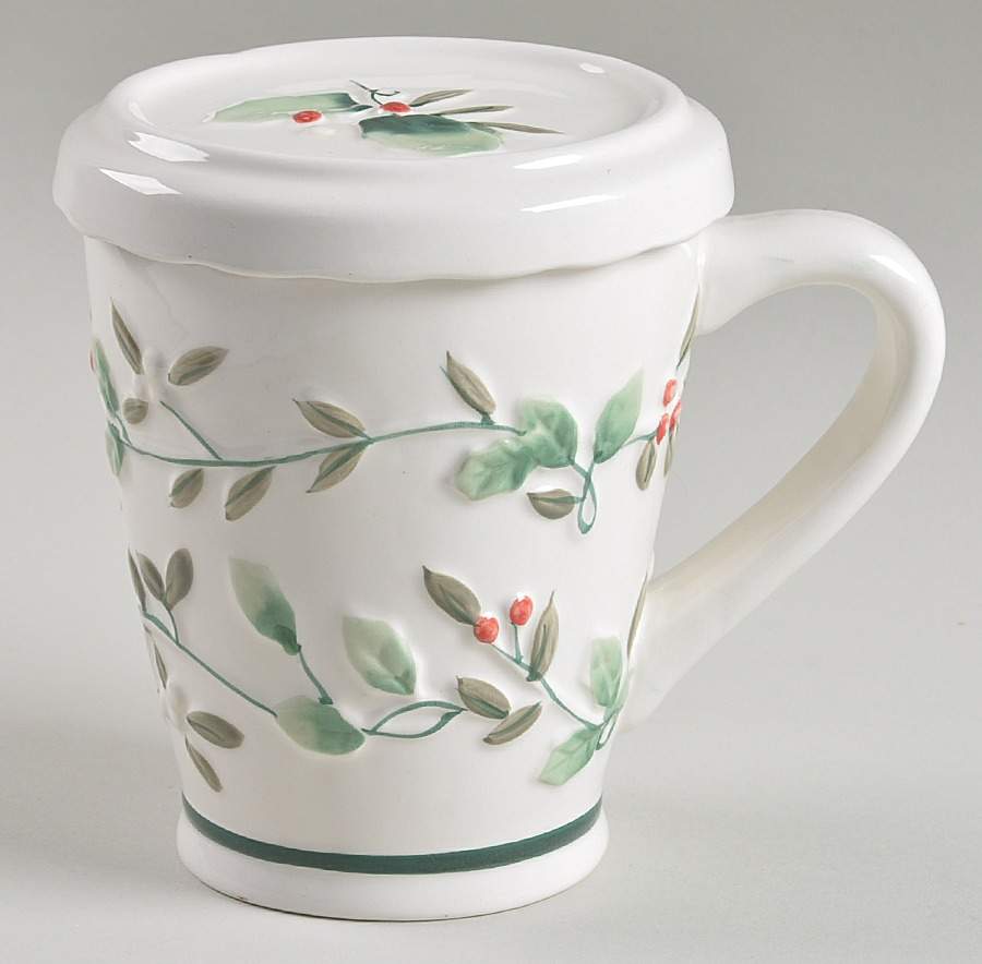 Winterberry Embossed Mug & Lid by Pfaltzgraff-1