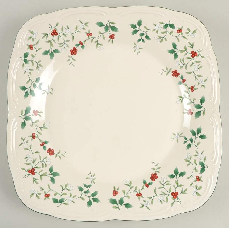 Winterberry 12" Square Serving Platter by Pfaltzgraff-1