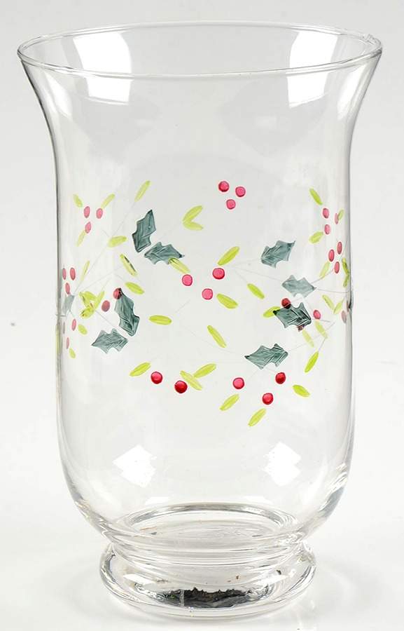 Winterberry 8" Glassware Hurricane by Pfaltzgraff-1