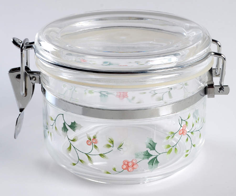 Winterberry Small Plastic Canister with Hinged Lid by Pfaltzgraff-1