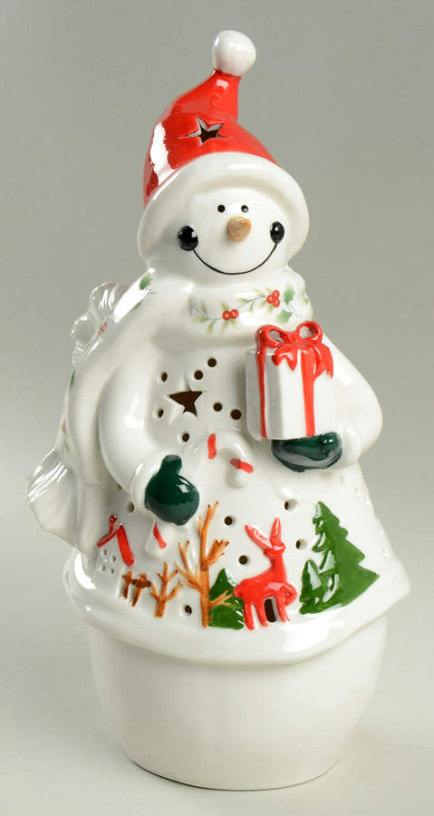 Winterberry Snowman LED Light by Pfaltzgraff-1