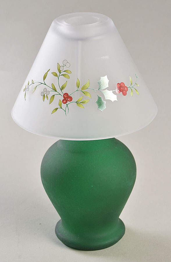 Winterberry (2 Piece) Glass Tea Light Lamp by Pfaltzgraff-1
