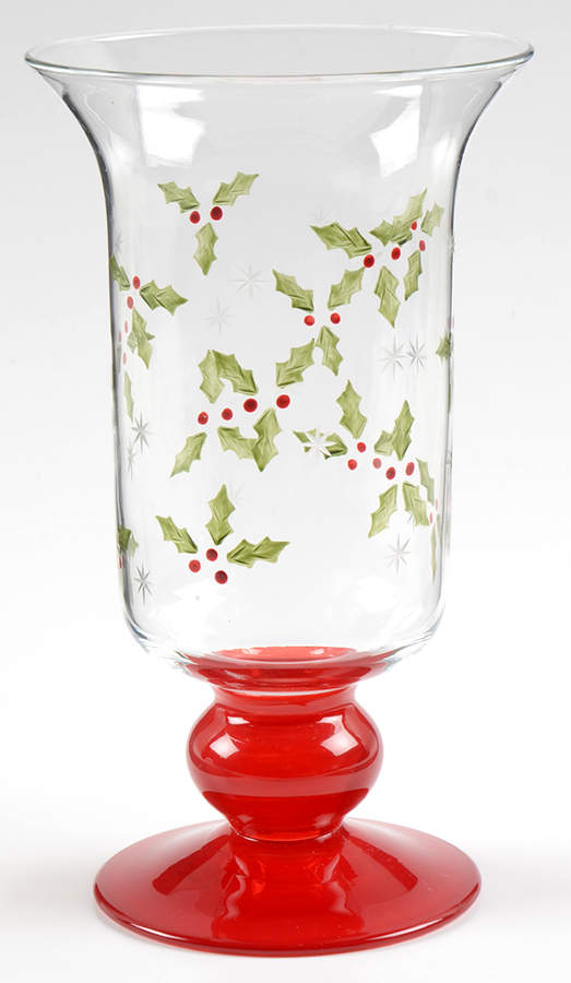 Winterberry 8" Glassware Hurricane by Pfaltzgraff-1