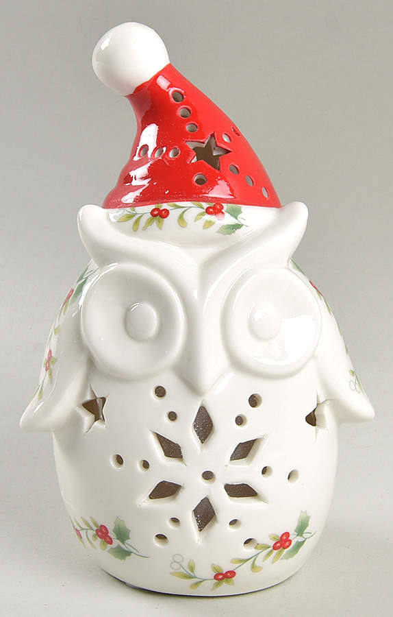 Winterberry Owl LED Light by Pfaltzgraff-1