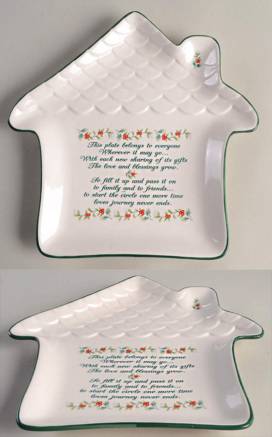 Winterberry House Shaped Sharing Plate by Pfaltzgraff-1