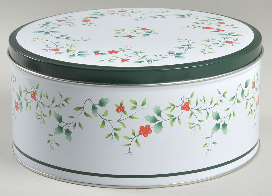 Winterberry 8" Cake Tin & Lid by Pfaltzgraff-1