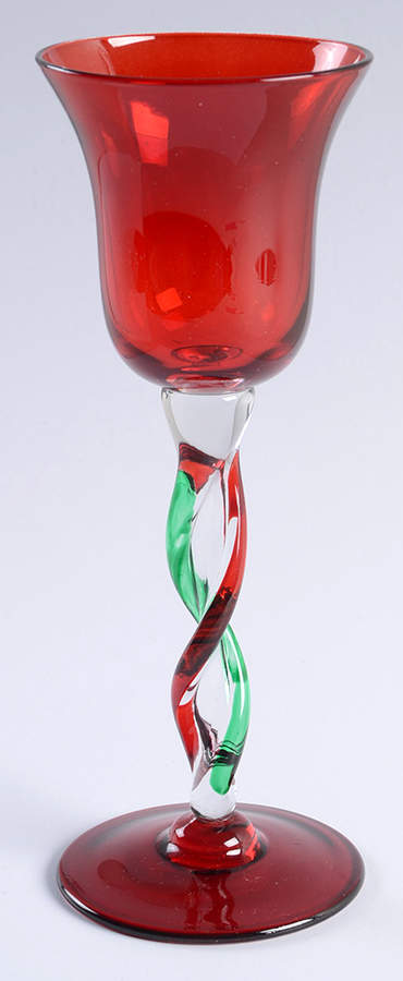Winterberry 8" Glassware Stemmed Votive Candleholder by Pfaltzgraff-1