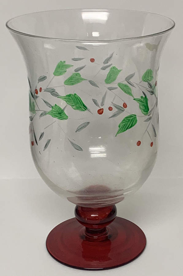 Winterberry 6" Glassware Hurricane by Pfaltzgraff-1