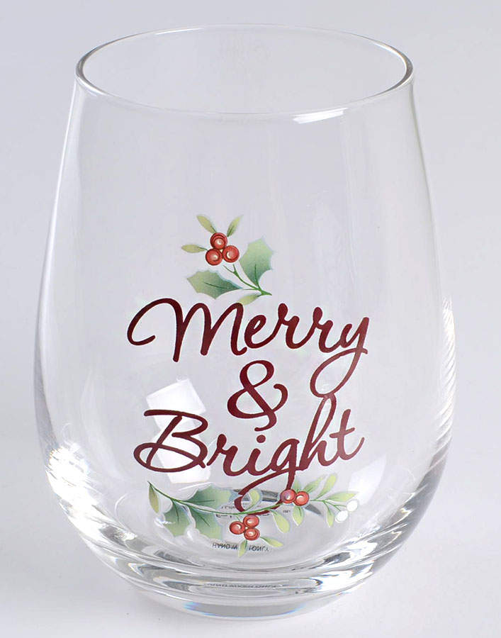 Winterberry Glassware Stemless Wine by Pfaltzgraff-1