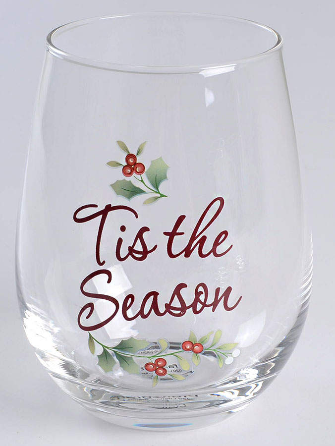 Winterberry Glassware Stemless Wine by Pfaltzgraff-1