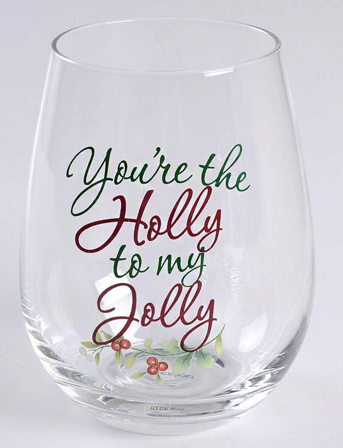 Winterberry Glassware Stemless Wine by Pfaltzgraff-1