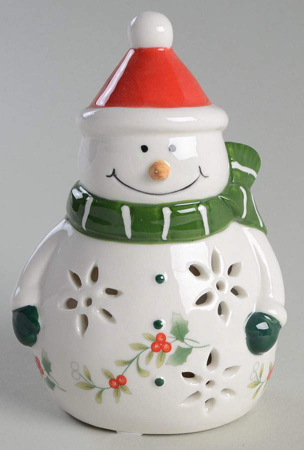 Winterberry Snowman LED Light by Pfaltzgraff-1