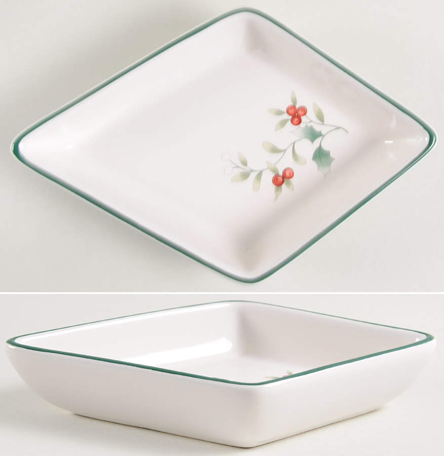 Winterberry Individual 5 Section Star Shaped Dish by Pfaltzgraff-1
