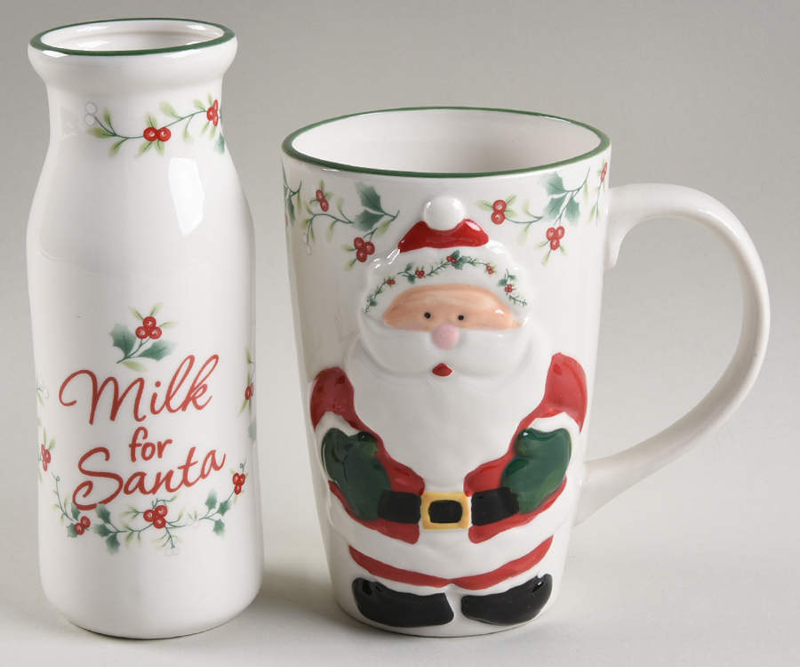 Winterberry Milk for Santa (Mug & Bottle Set) by Pfaltzgraff-1