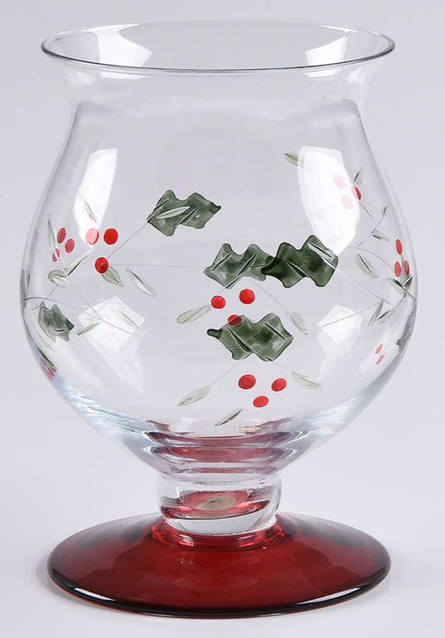 Winterberry 4" Mini Glassware Hurricane by Pfaltzgraff-1