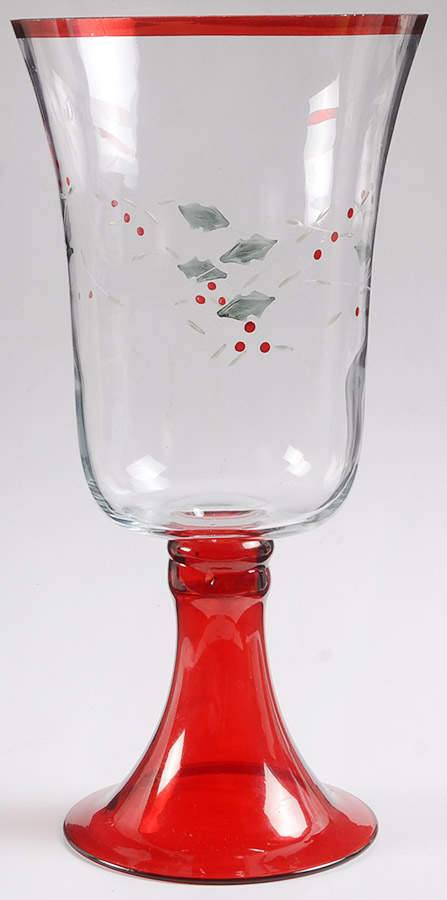 Winterberry 14" Glassware Pedestal Hurricane by Pfaltzgraff-1