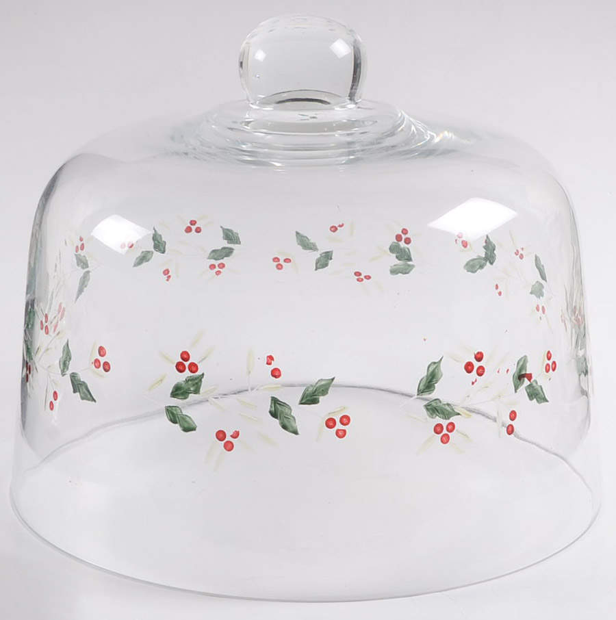 Winterberry Dome for Glassware Cake Stand by Pfaltzgraff-1