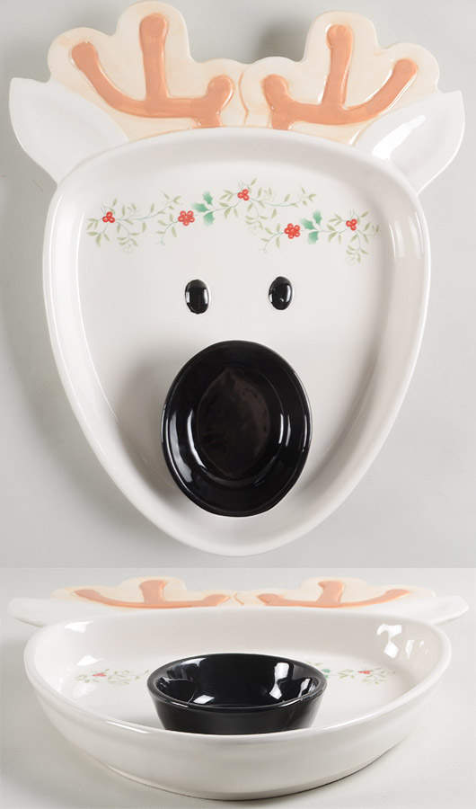 Winterberry Figural Chip/Dip Set (2 Piece) by Pfaltzgraff-1