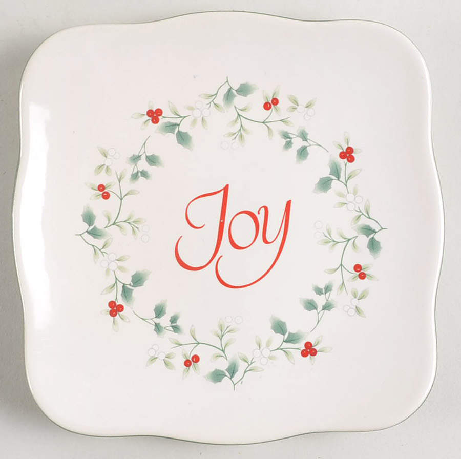 Winterberry Square Appetizer Plate by Pfaltzgraff-1