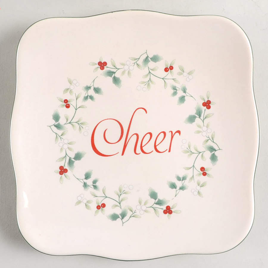 Winterberry Square Appetizer Plate by Pfaltzgraff-1